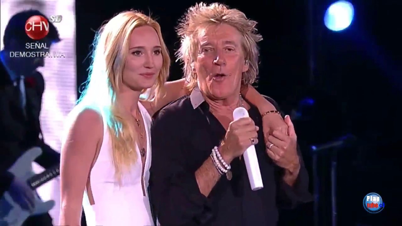 Rod Stewart and his daughter Ruby